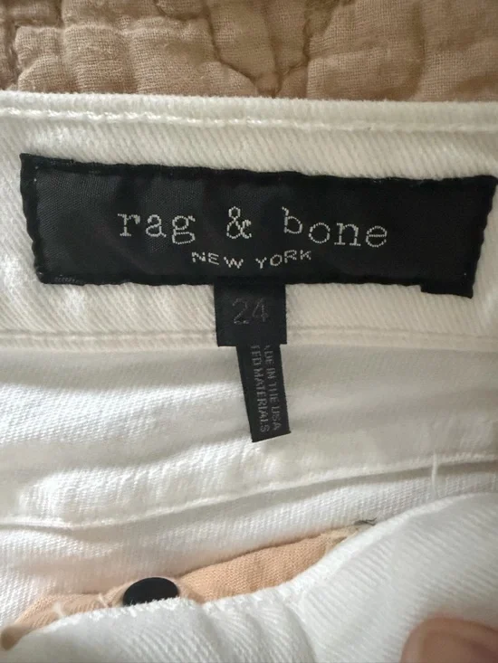 rag & bone Straight Leg White Jeans - Picture 7 of 13